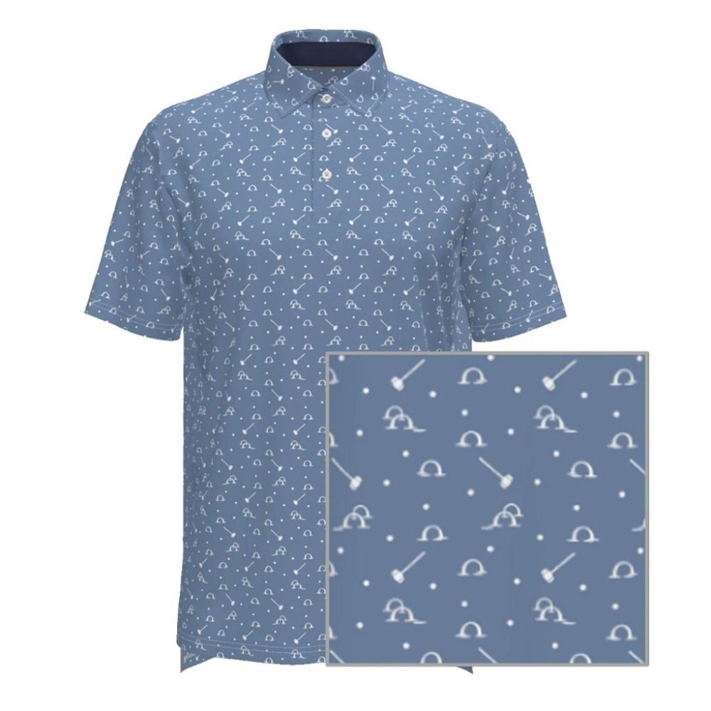 NWT Polo Ralph Lauren Men's Pima Jersey Preppy Horseshoes Golf Shirt Small S